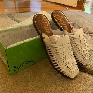 Sam Edelman slip on leather mules